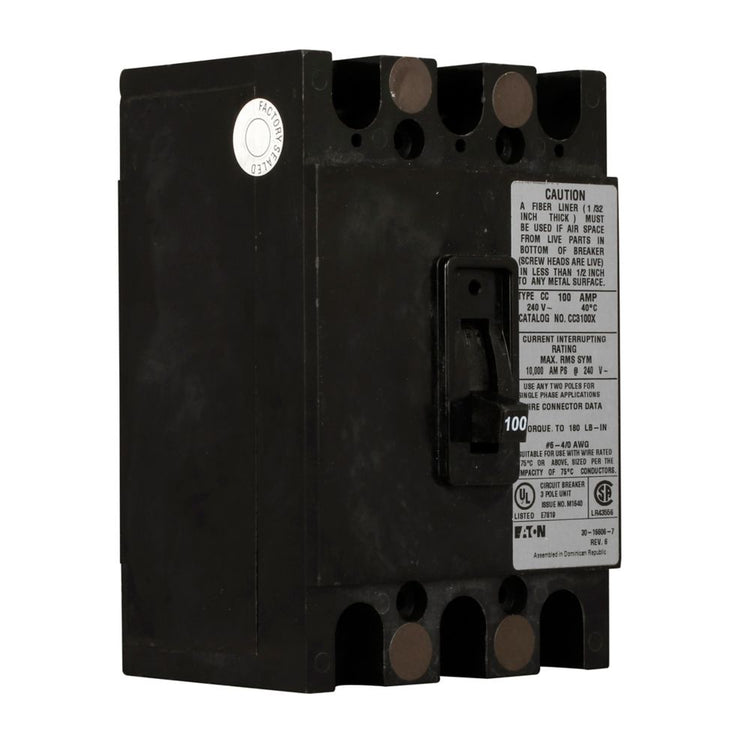 Eaton CC3225X 225A 3-Pole BR Main Breaker Kit for Modular Metering Systems