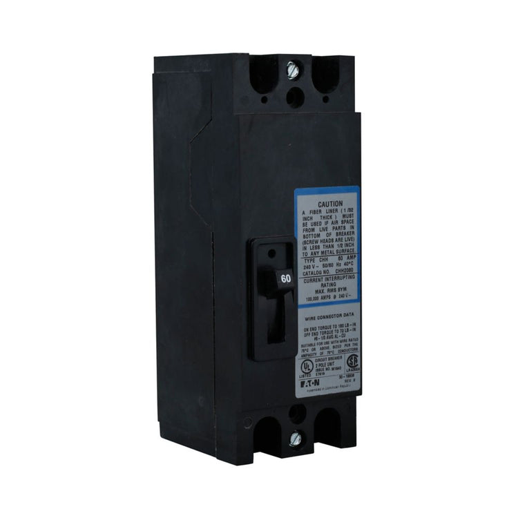 CHH2150 | Eaton 150A 2-Pole 240V CHH Series Bolt-On Thermal Magnetic Molded Case Circuit Breaker