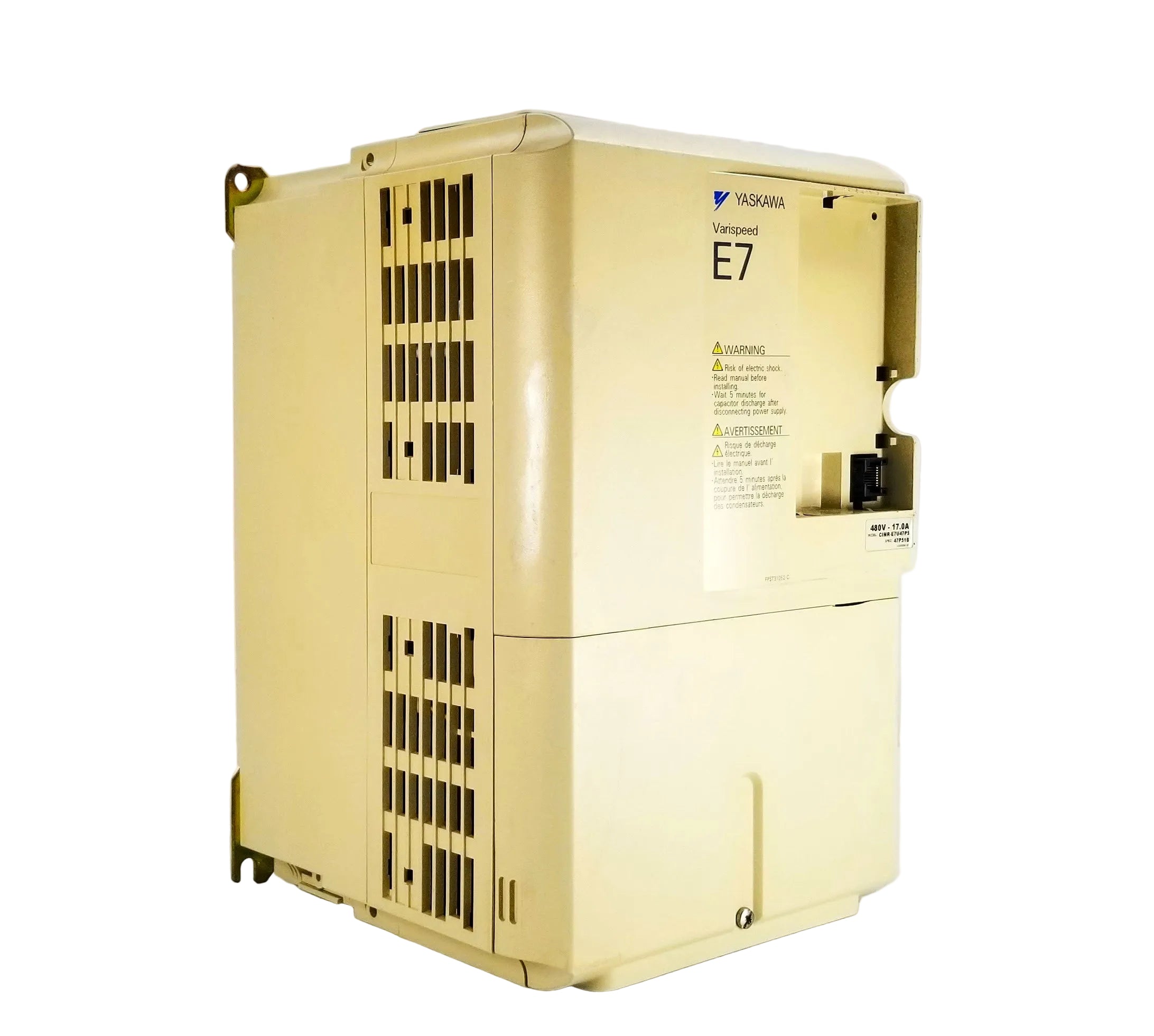 CIMR-E7U47P5 | Yaskawa E7 Series VARISPEED AC Drive 480 VAC