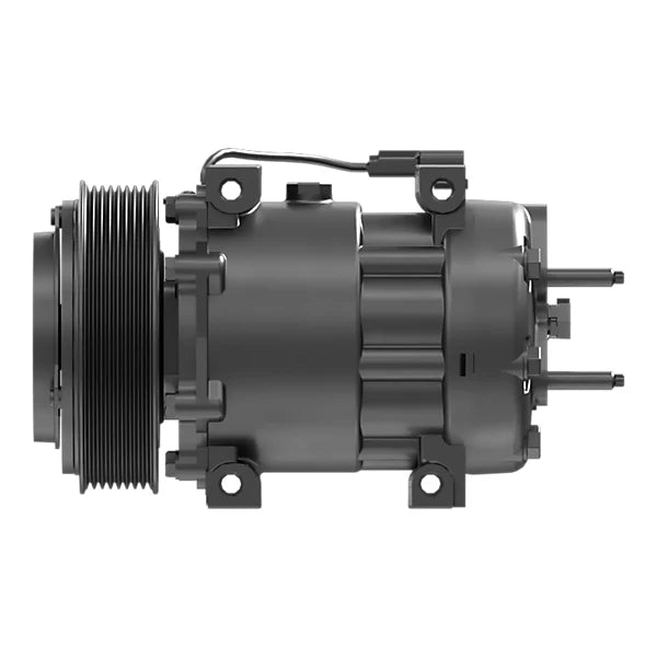 Caterpillar 568-5480 24V R134a Heavy-Duty Refrigerant HVAC Compressor with Sealed Clutch