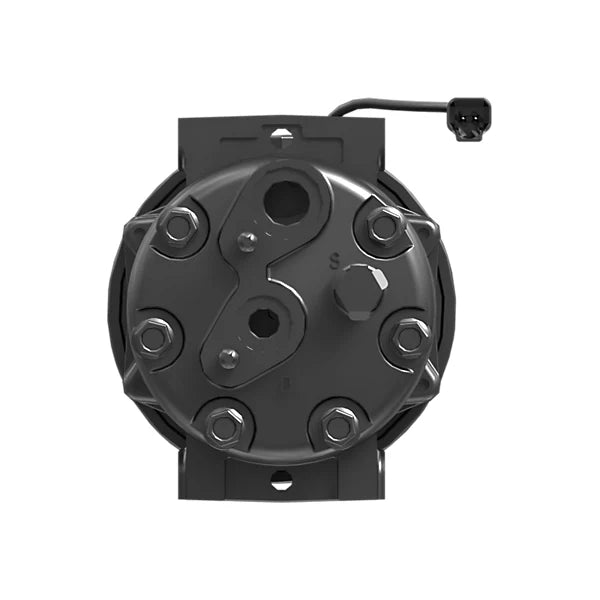 Caterpillar 568-5480 24V R134a Heavy-Duty Refrigerant HVAC Compressor with Sealed Clutch