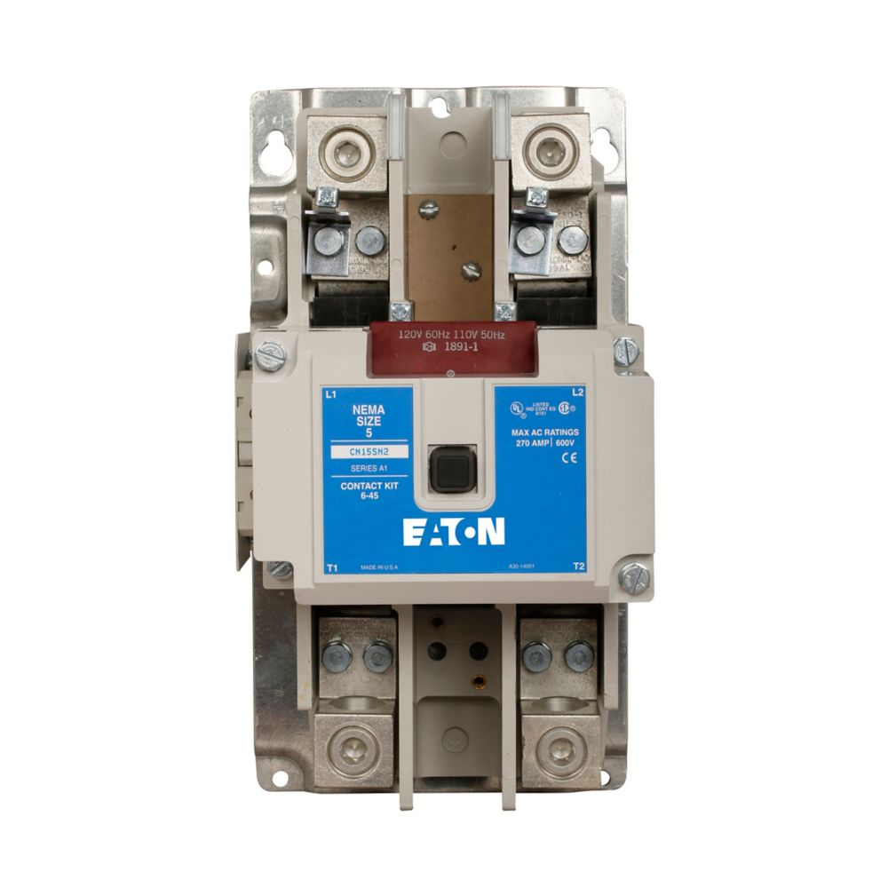 CN15SN3A | Eaton Freedom NEMA Size 5 Motor Control Contactor 270A 3-Phase Non-Reversing