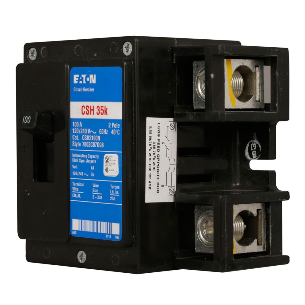 CSH2150N | Eaton 150A 2-Pole Bolt-On Molded Case Main Breaker for 120/240V Systems