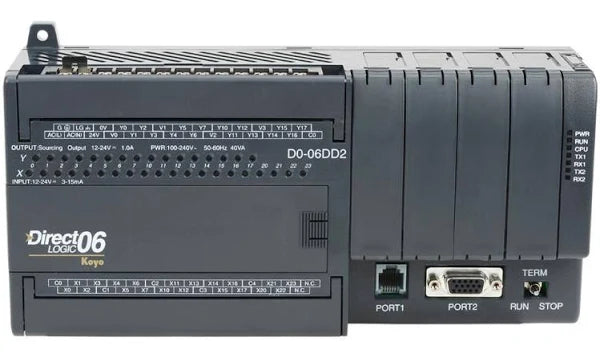 D0-06DD2-D | Automation Direct Koyo PLC Direct 20 DC Input 16 DC Source Output with DC Power Supply