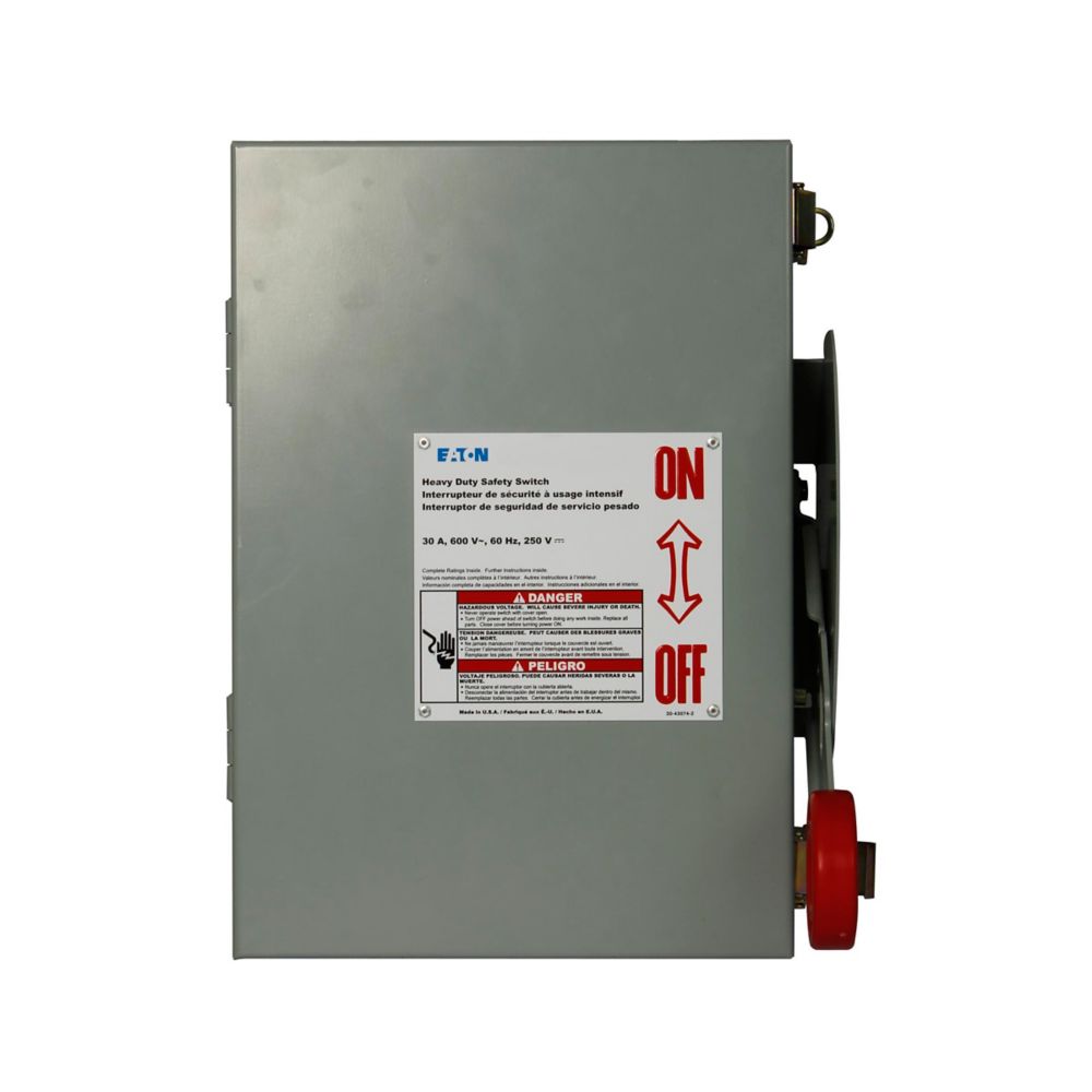 DH361UDK | Eaton Heavy Duty Non-Fusible Safety Switch