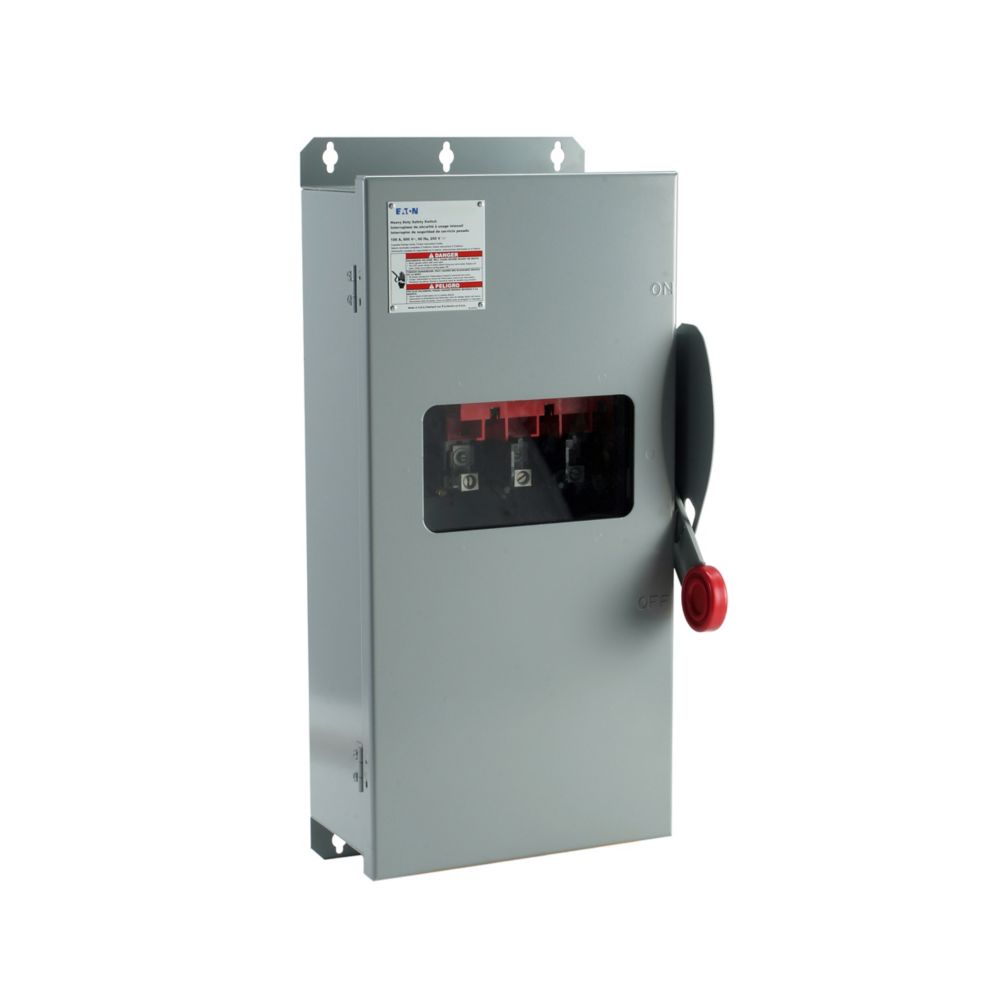 Eaton DH365FDKW 400A Heavy Duty Fusible Safety Switch NEMA 12/3R 600V 3-Pole