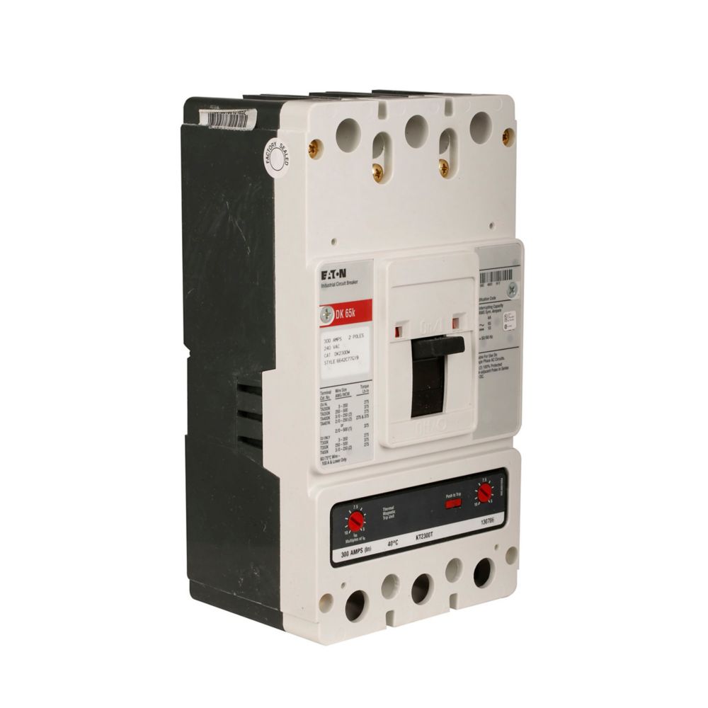 Eaton DK2250W Series C 250A 2-Pole Molded Case Circuit Breaker K-Frame