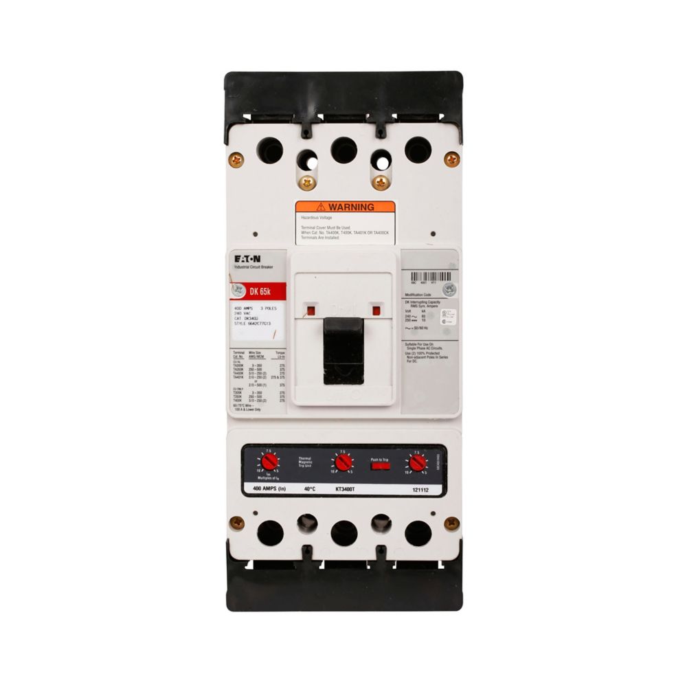 DK3400 | Eaton 3 Pole Circuit Breaker