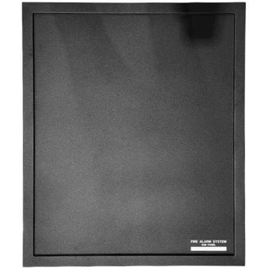 DR-B4B | Notifier Two-Tier Solid Door Assembly, Black for CAB-4 Cabinets