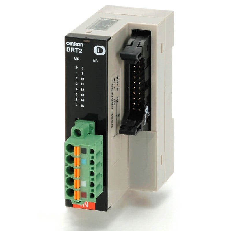 DRT2-OD16MLX | Omron 16-Point 24VDC DeviceNet Digital Output Module with MIL Connectors