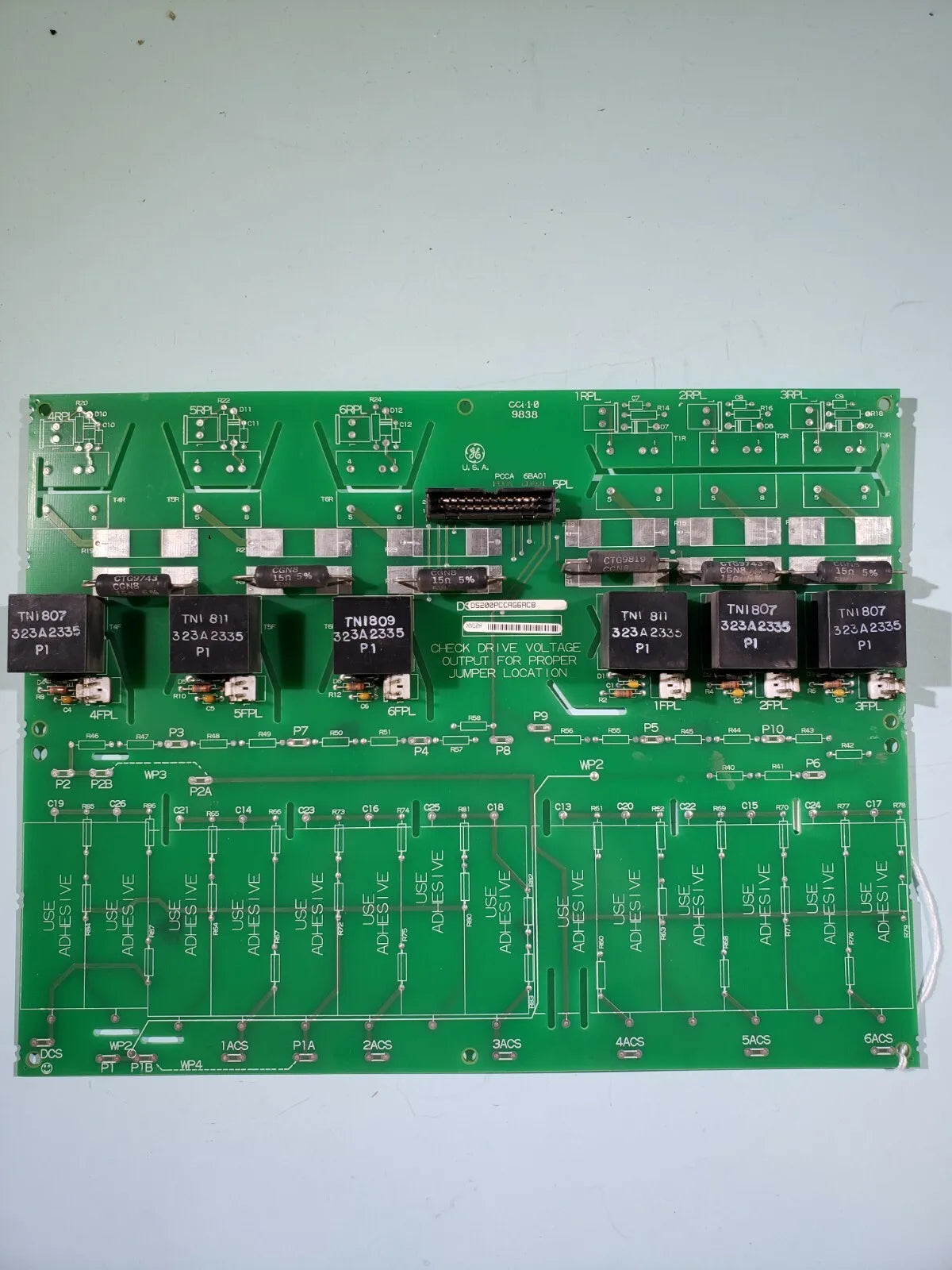 DS200PCCAG6A | General Electric Mark V Power Coupling Board