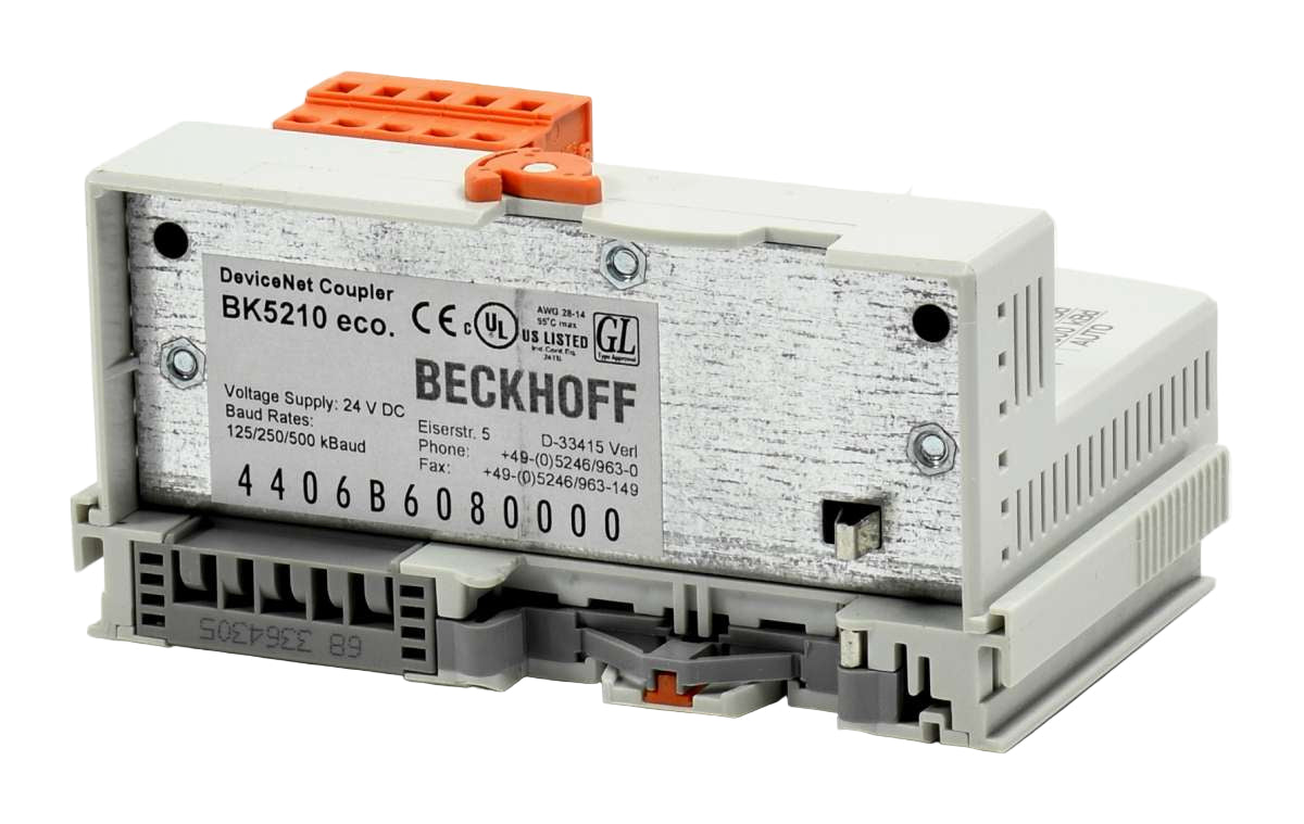 BK5210 | Beckhoff DeviceNet Bus Coupler 64 Bus Terminals 256 I/O 24 V DC