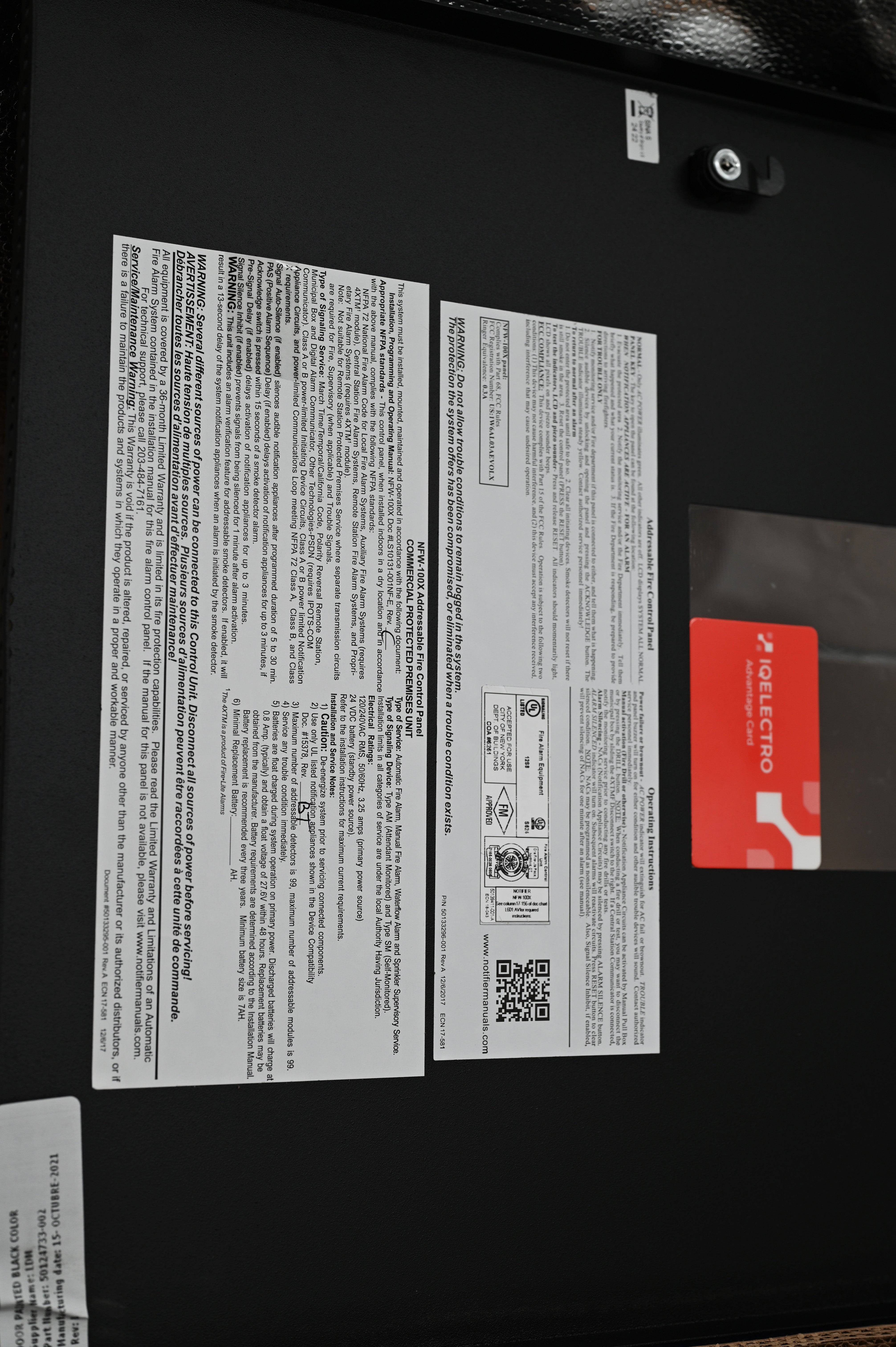 NFW-100X | Notifier FireWarden 100X Intelligent Addressable Control Panel