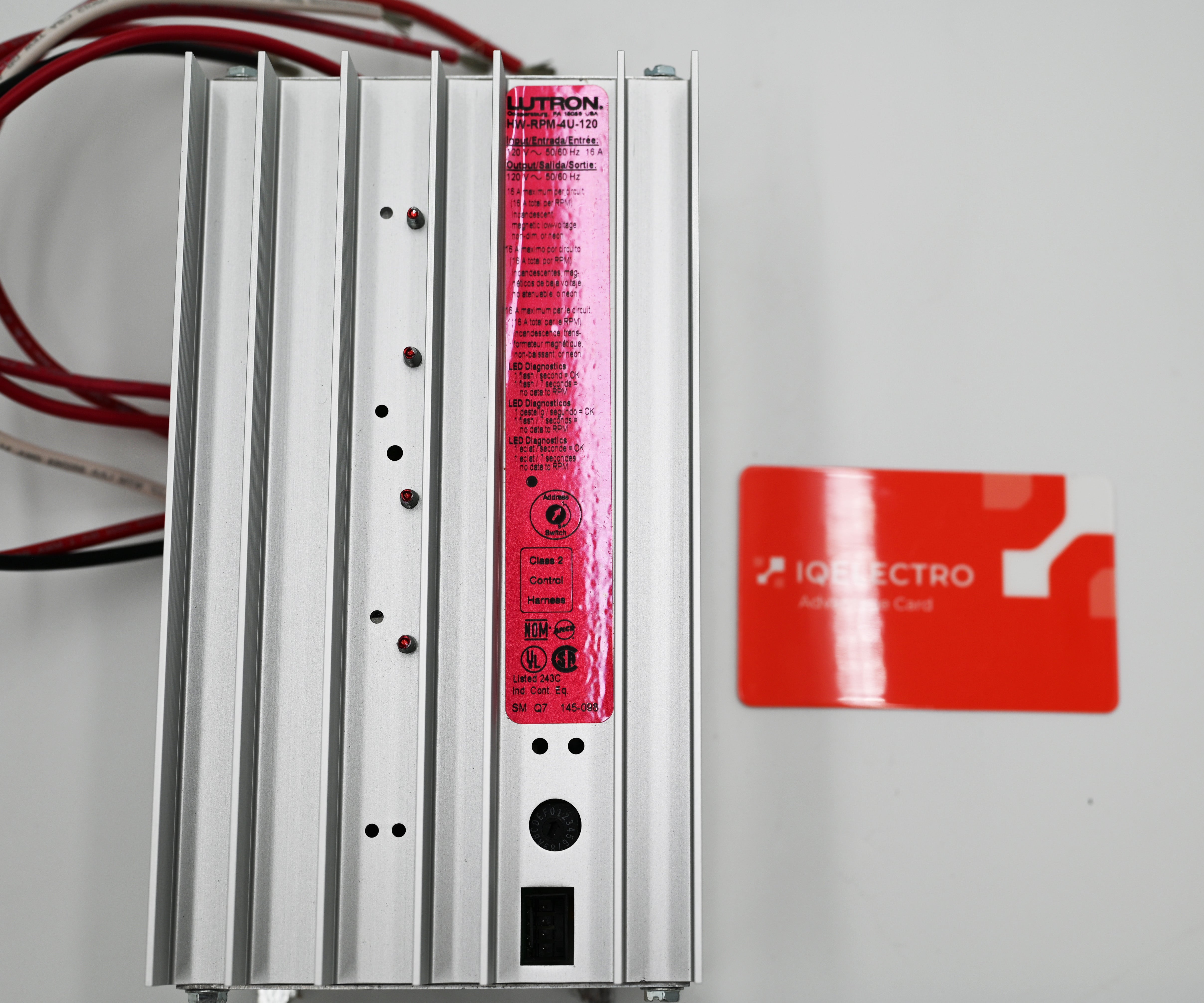 HW-RPM-4U-120 | Lutron Remote Power Module, 4-Zone, 120V