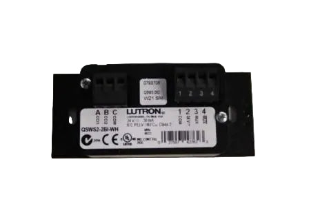 QSWS2-2BI-WH | Lutron QS 2-Button Wallstation White