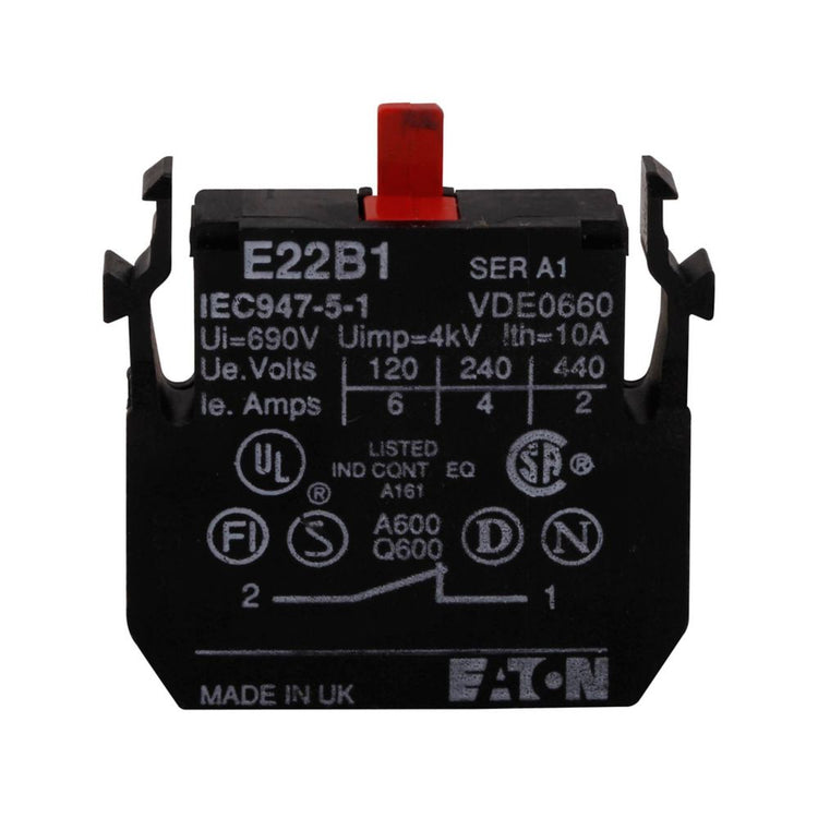 E22B1 | Eaton Pushbutton Contact Block