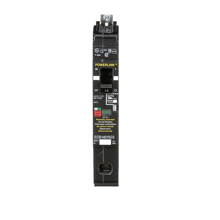ECB14015G3 | Square D 15A 1-Pole 277/480V Powerlink Bolt-On Thermal Magnetic Circuit Breaker