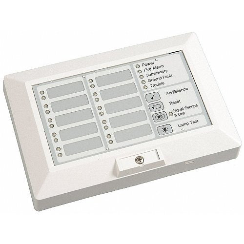 K-FSRA10C | Kidde FX-Series 10-Zone Remote Annunciator with Indicators & Controls