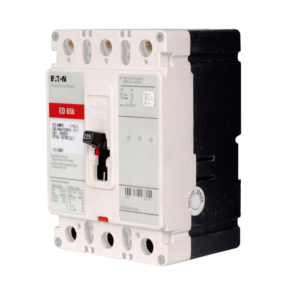 Eaton ED3150W Series C 150A 3-Pole Molded Case Circuit Breaker
