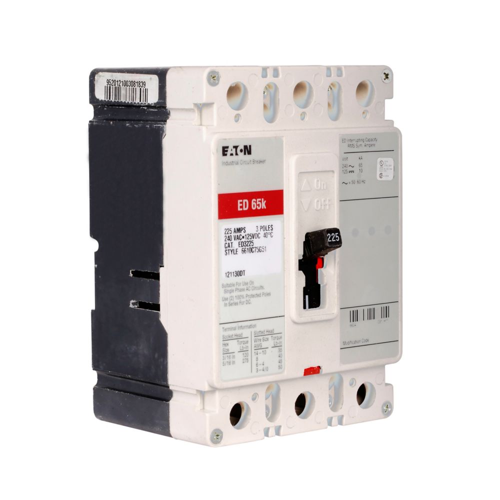 Eaton ED3150W Series C 150A 3-Pole Molded Case Circuit Breaker
