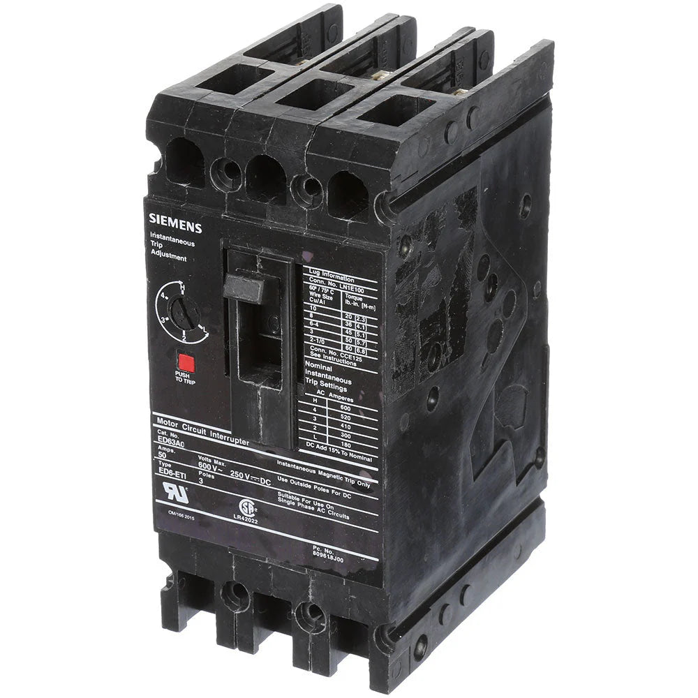 ED63A100 | Siemens 3 Pole Circuit Breaker