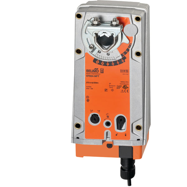 EFB24-MFT | Belimo Programmable Spring Return Damper Actuator 270 In Lb 24V