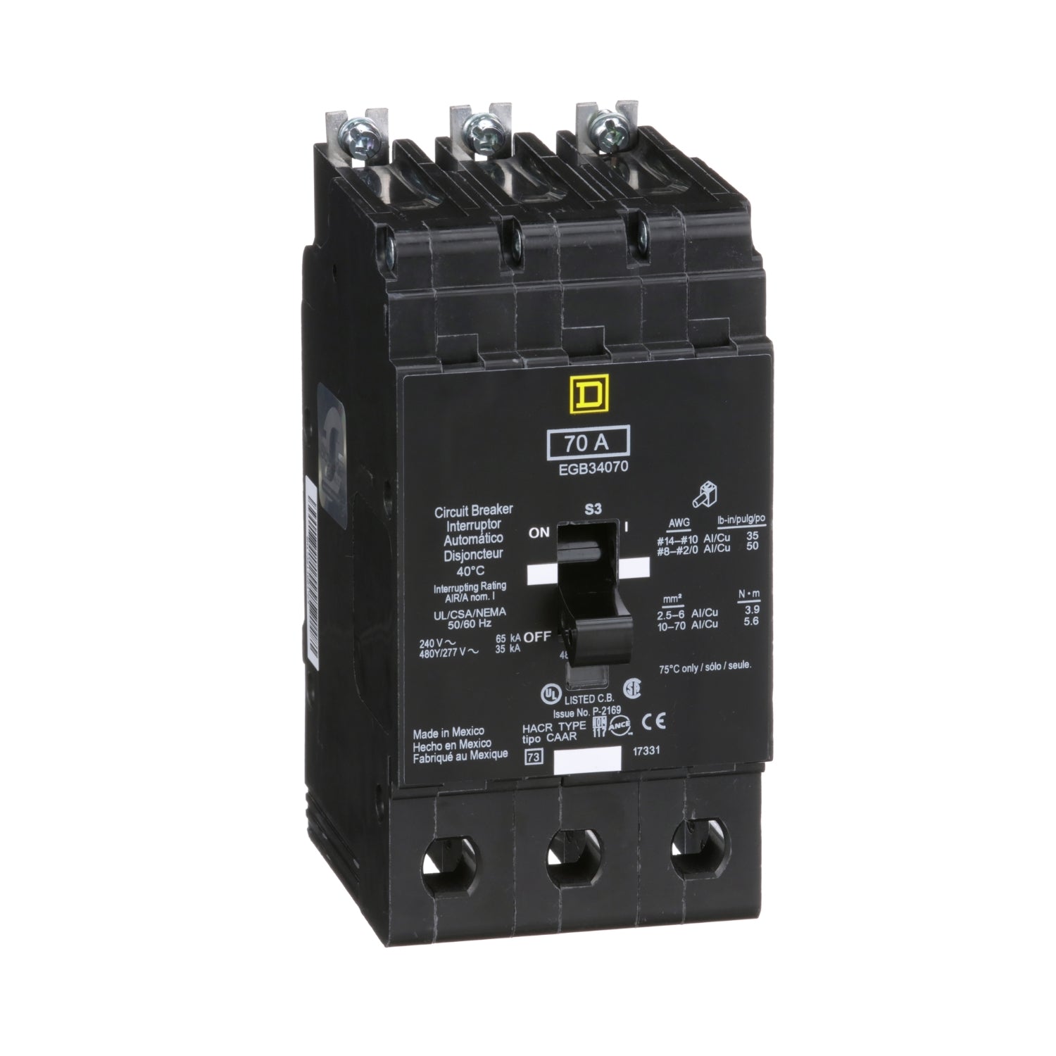 EGB34070 | Schneider Electric Mini Circuit Breaker