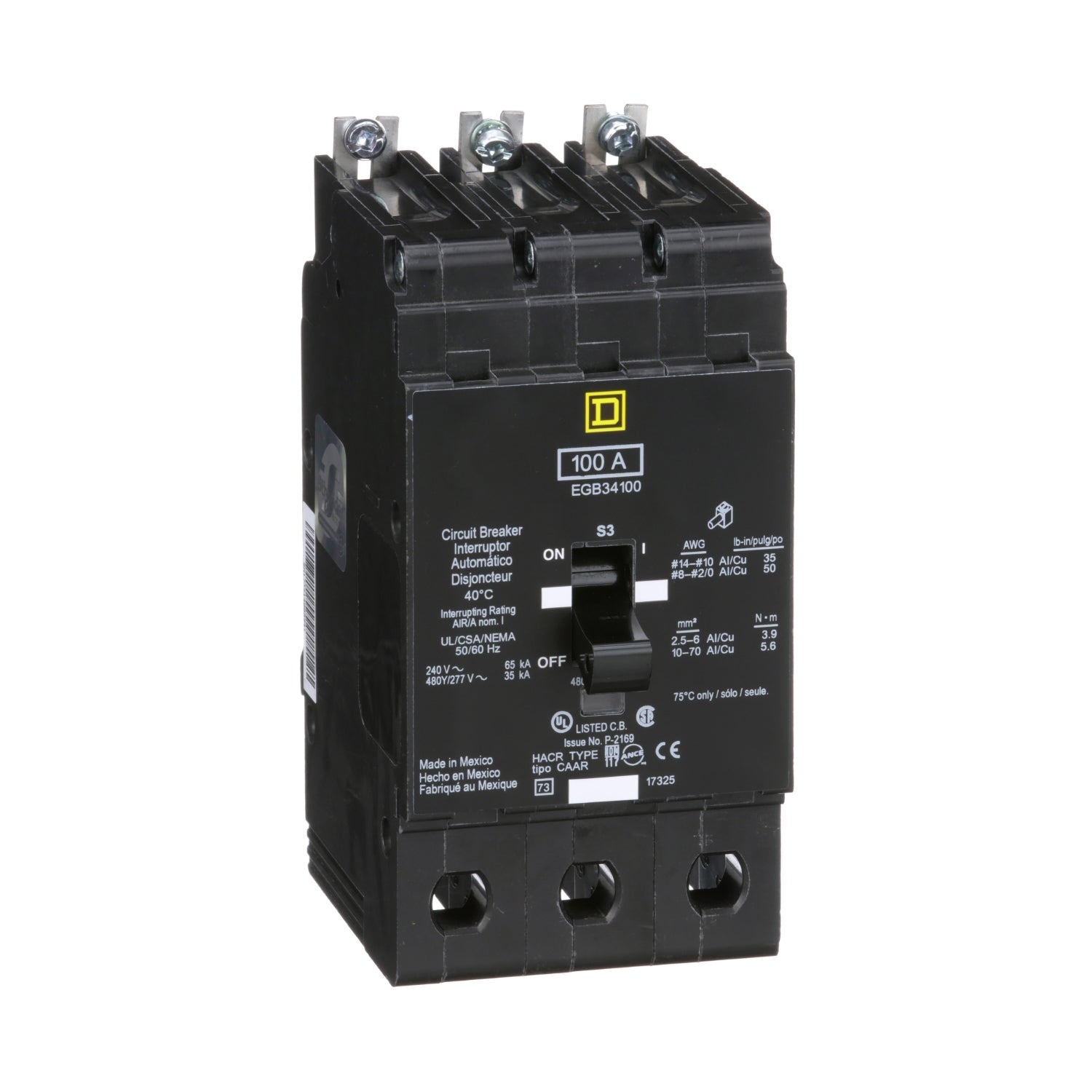 EGB34100 | Schneider Electric Mini Circuit Breaker