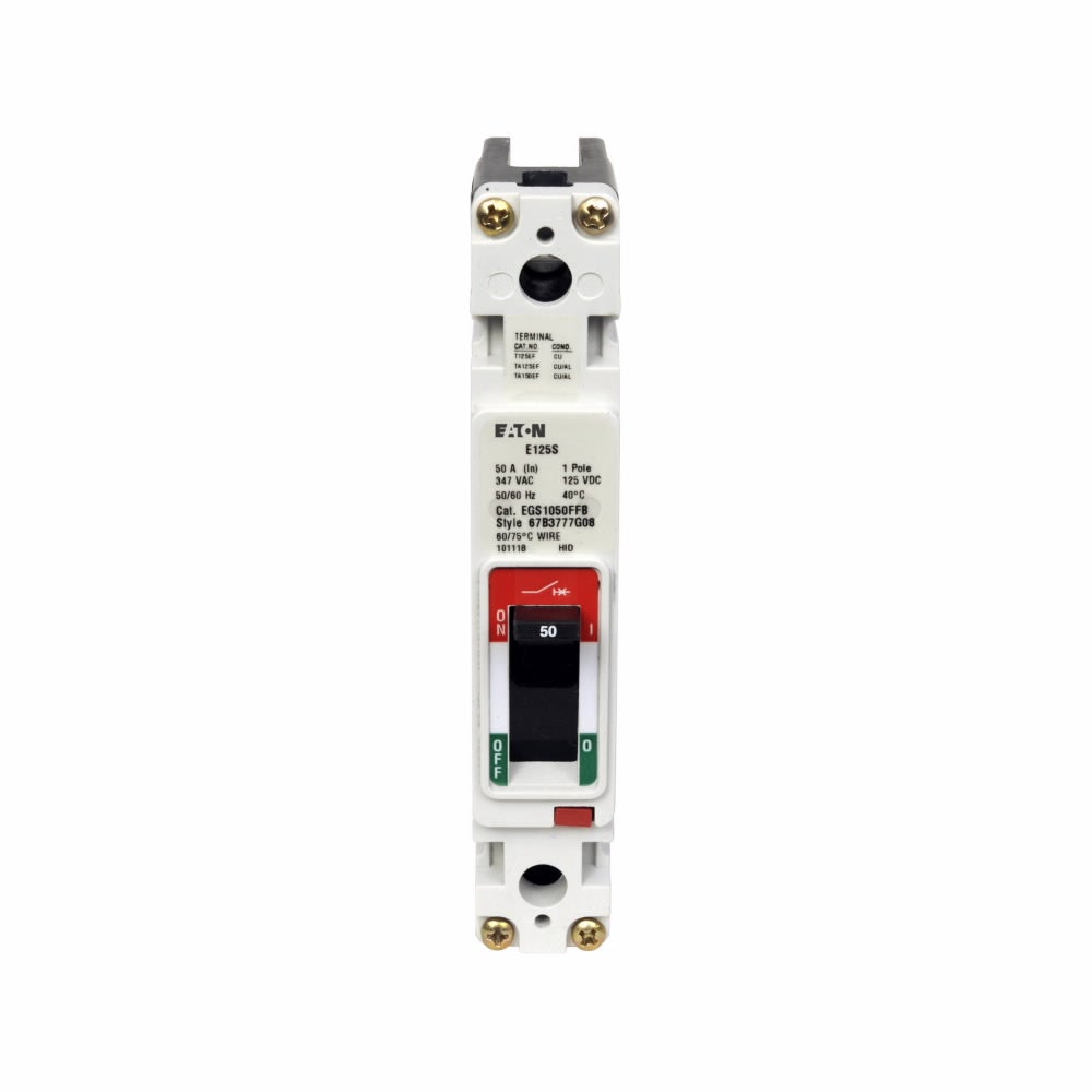 EGH1020FFB | Eaton 20A 1-Pole 600Y/347 VAC Series G Molded Case Circuit Breaker (EG Frame)
