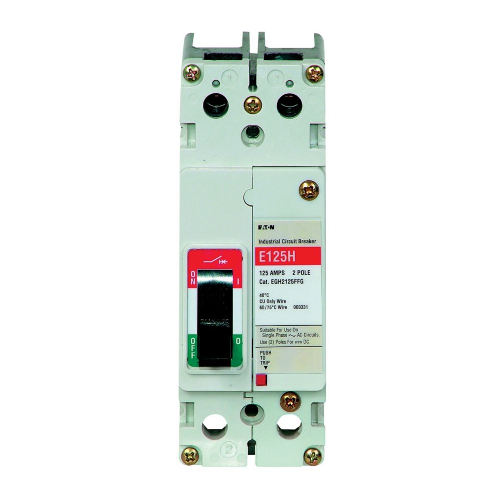 EGB2020FFG | Eaton Series G 20A 2-Pole Molded Case Circuit Breaker, 600Y/347VAC