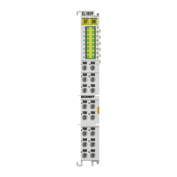 EL1809 | BECKHOFF EtherCAT Terminal, 16-channel digital input, 24 V DC, 3 ms
