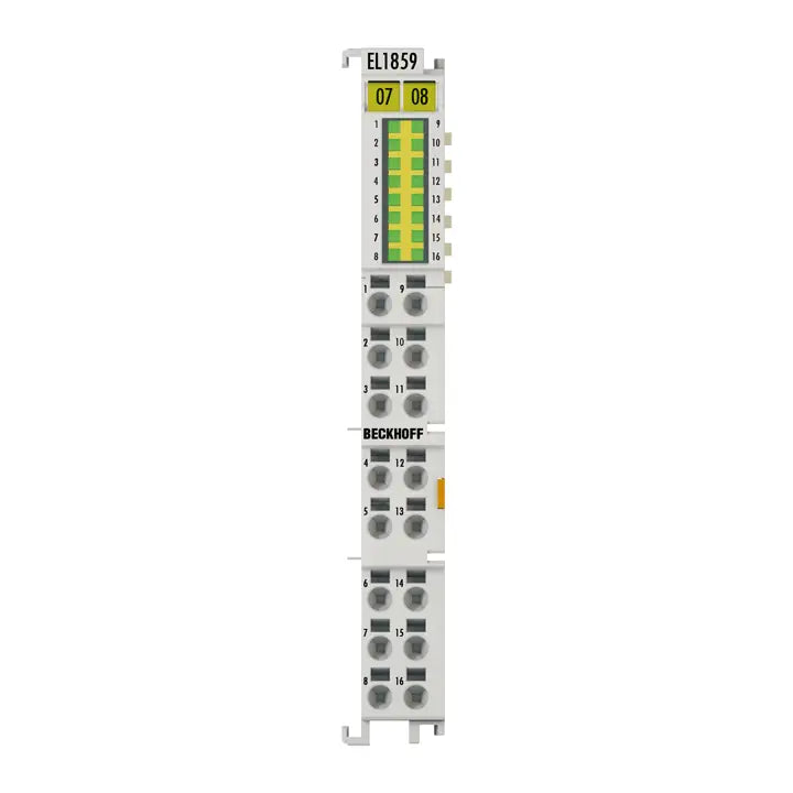 EL1859 | BECKHOFF EtherCAT Terminal, 8-channel digital input + 8-channel digital output, 24 V DC, 3 ms, 0.5 A