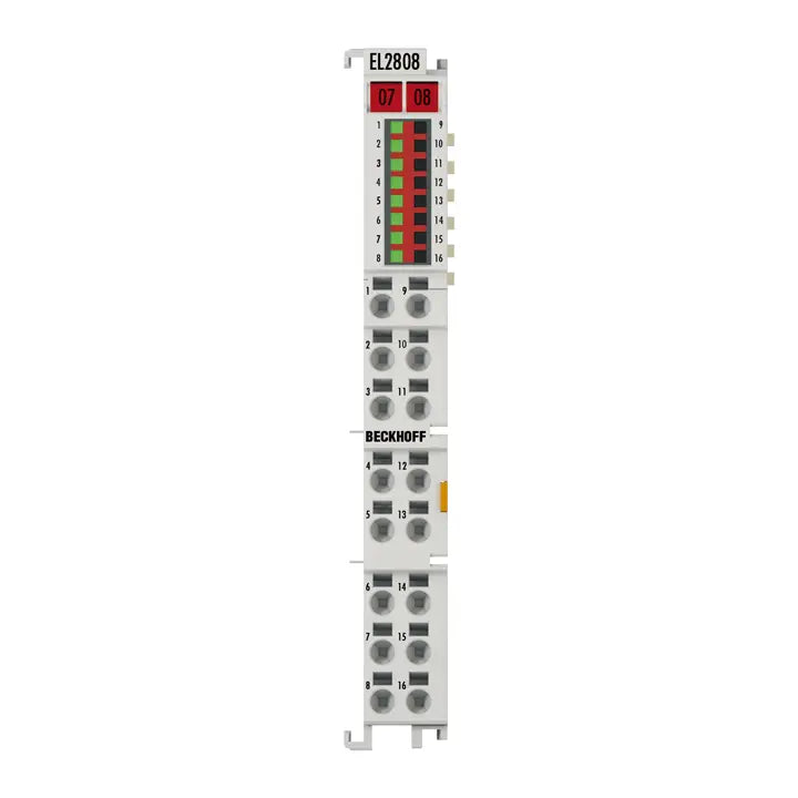 EL2808 | BECKHOFF EtherCAT Terminal, 8-channel digital output, 24 V DC, 0.5 A, 2-wire connection