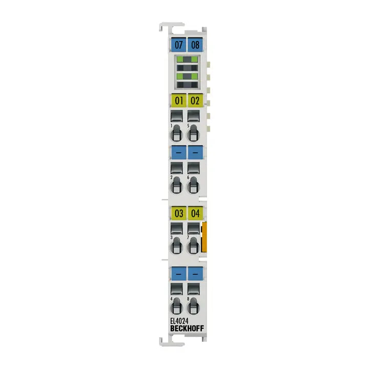 EL4024 | Beckhoff EtherCAT Terminal, 4-Channel Analog Output, Current, 4…20 mA, 12 Bit