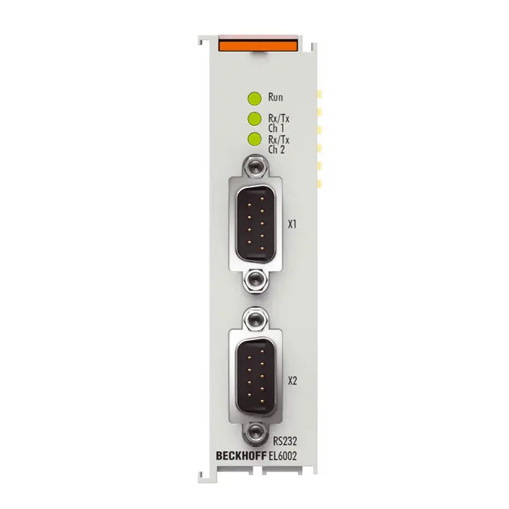 EL6002 | BECKHOFF EtherCAT Terminal, 2-channel communication interface, serial, RS232, D-sub
