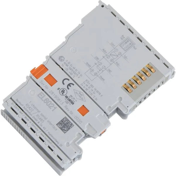 EL6021 | BECKHOFF EtherCAT Terminal, 1-channel communication interface, serial, RS422/RS485