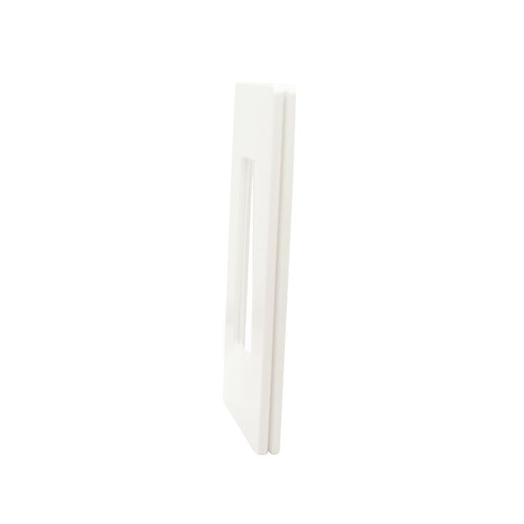 Lutron CW-1-WH Claro 1-Gang Screwless Decorator Wall Plate Midway Size Gloss White