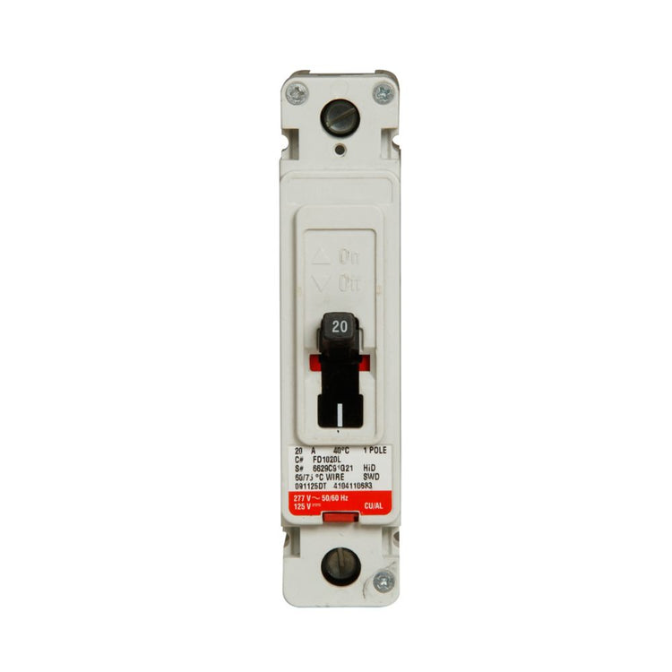 FD1040L | Eaton 1-Pole 40A 347V Thermal Magnetic Molded Case Circuit Breaker
