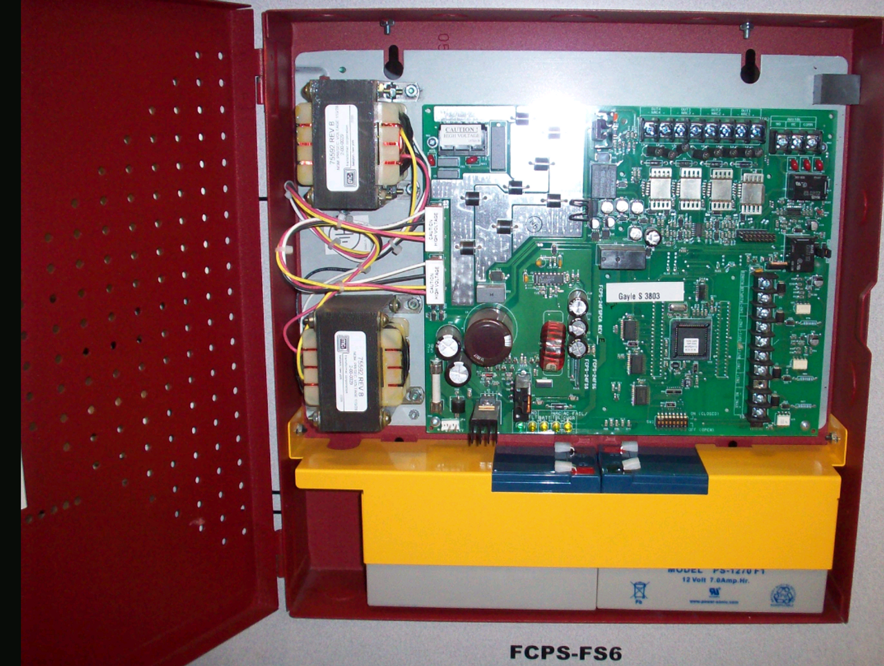 FCPS-24S6RB | Notifier 6A 24V Remote Power Supply/NAC Expander with Sync & Battery Charger