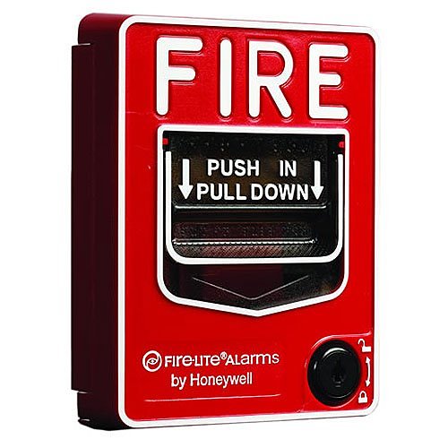 BG-12LOB | Fire-Lite Outdoor Single-Action Manual Pull Station with Key Reset