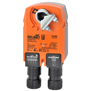 Belimo FSTF24-S US 24V Fire and Smoke Damper Actuator, 18 in-lb, Spring Return, 2 SPST Switches