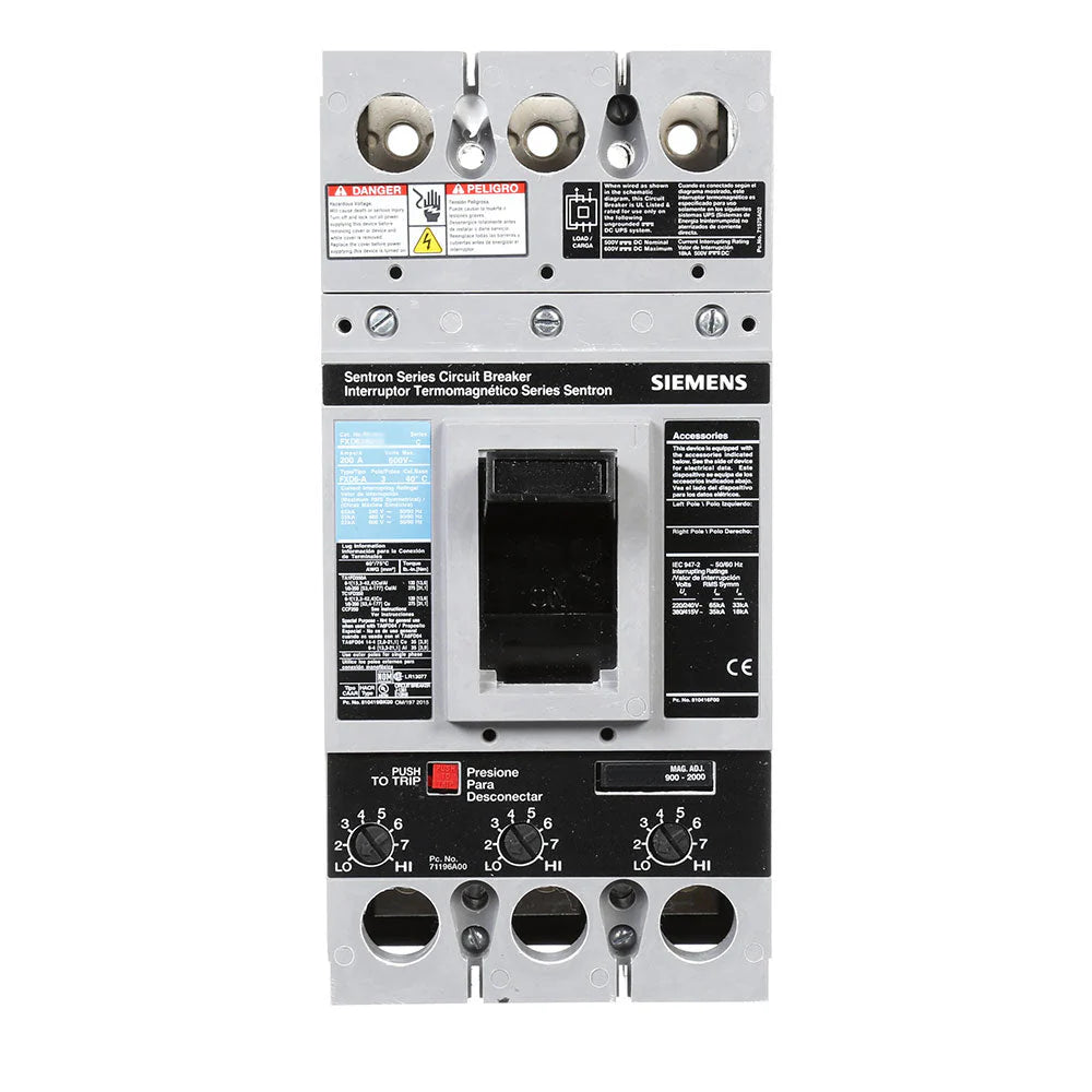 FXD63B250 | Siemens 3 Pole Circuit Breaker