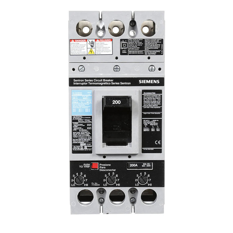 FXD63B200 | Siemens 3 Pole Circuit Breaker