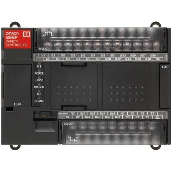 G9SP-N20S | OMRON Safety Controller, 20 Inputs, 8 Safety Outputs, 6 Test Outputs, G9SP Series