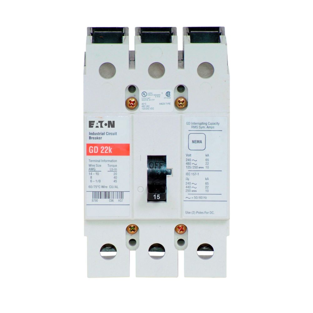 GD3015 | Eaton Molded Case Circuit Breaker