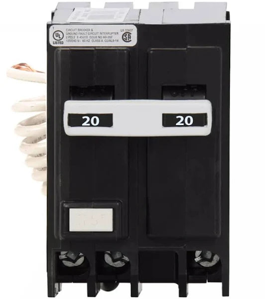 GFCB220 | Eaton 20 Amp Ground Fault Circuit Breaker