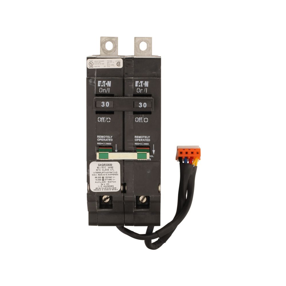 GHQRD2030 | Eaton GHQR 30A 2-Pole Remote Operated Molded Case Circuit Breaker