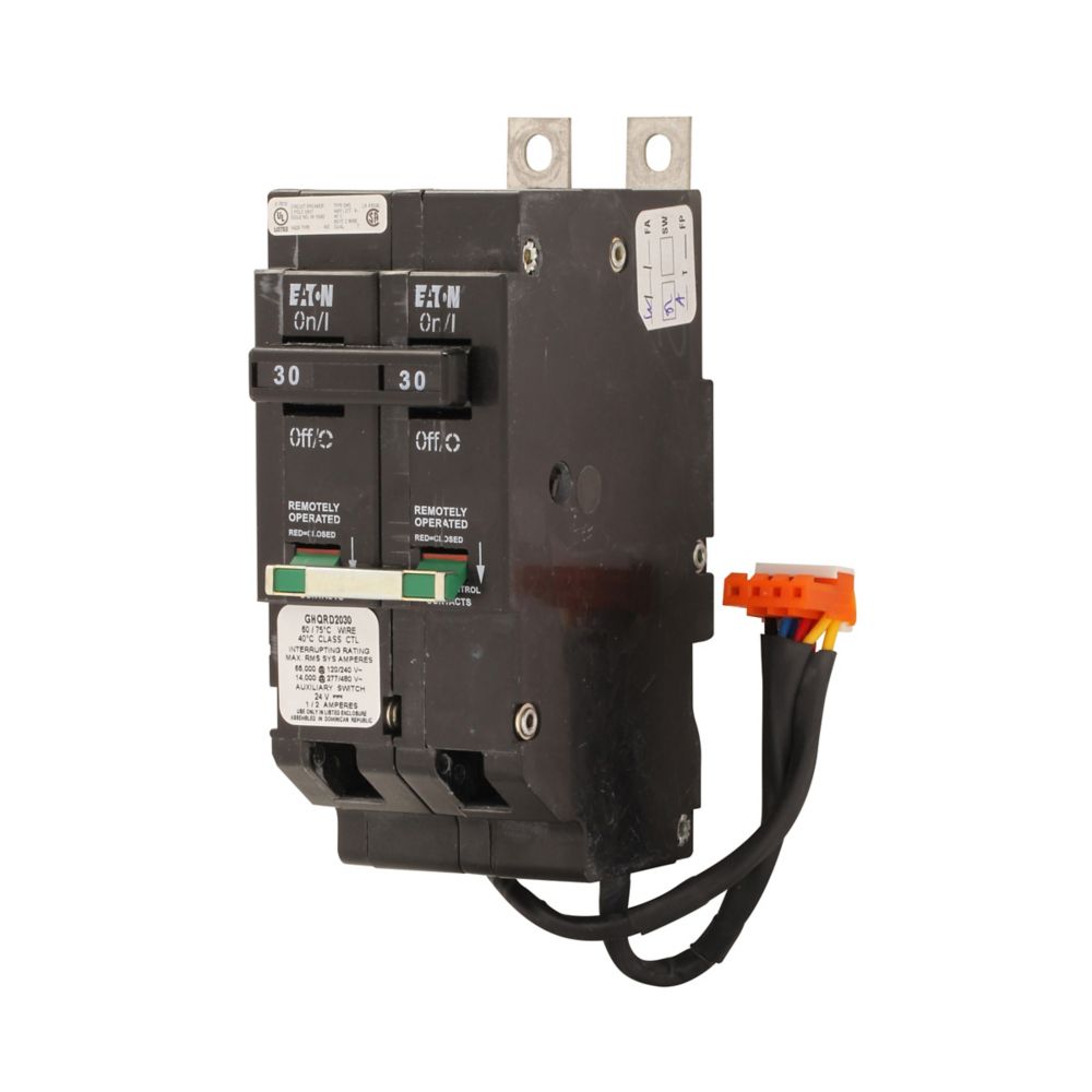 GHQRD2030 | Eaton GHQR 30A 2-Pole Remote Operated Molded Case Circuit Breaker