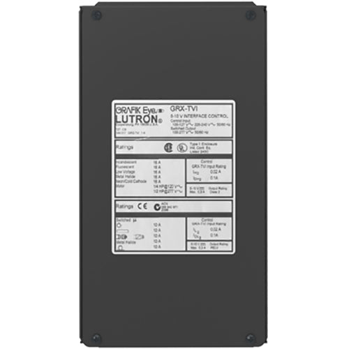 GRX-TVI | Lutron Ten Volt Dimming Interface (0–10 V Control, 100–277 V~ Switching Module)