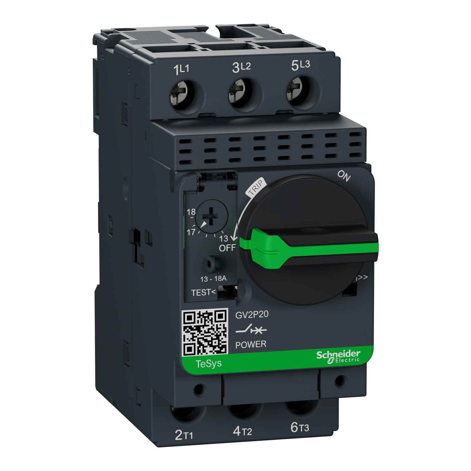 GV2P20 | Schneider Electric Circuit Breaker, Motor Protective 13-18A